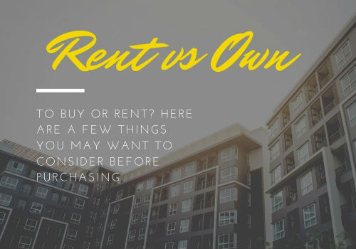 Renting VS Buying a Home